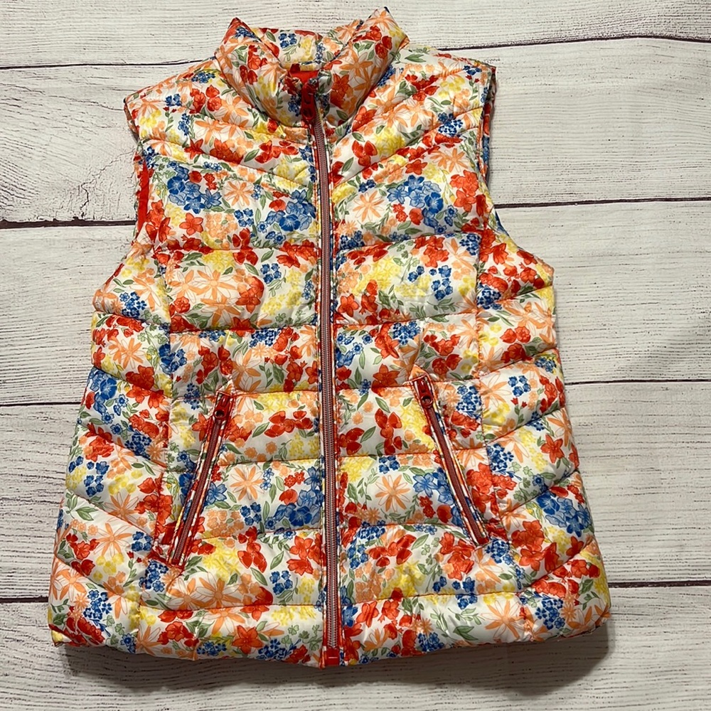 ZARA girls floral vest